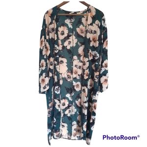 Pinkblush Lightweight Floral Duster Kimono Spring